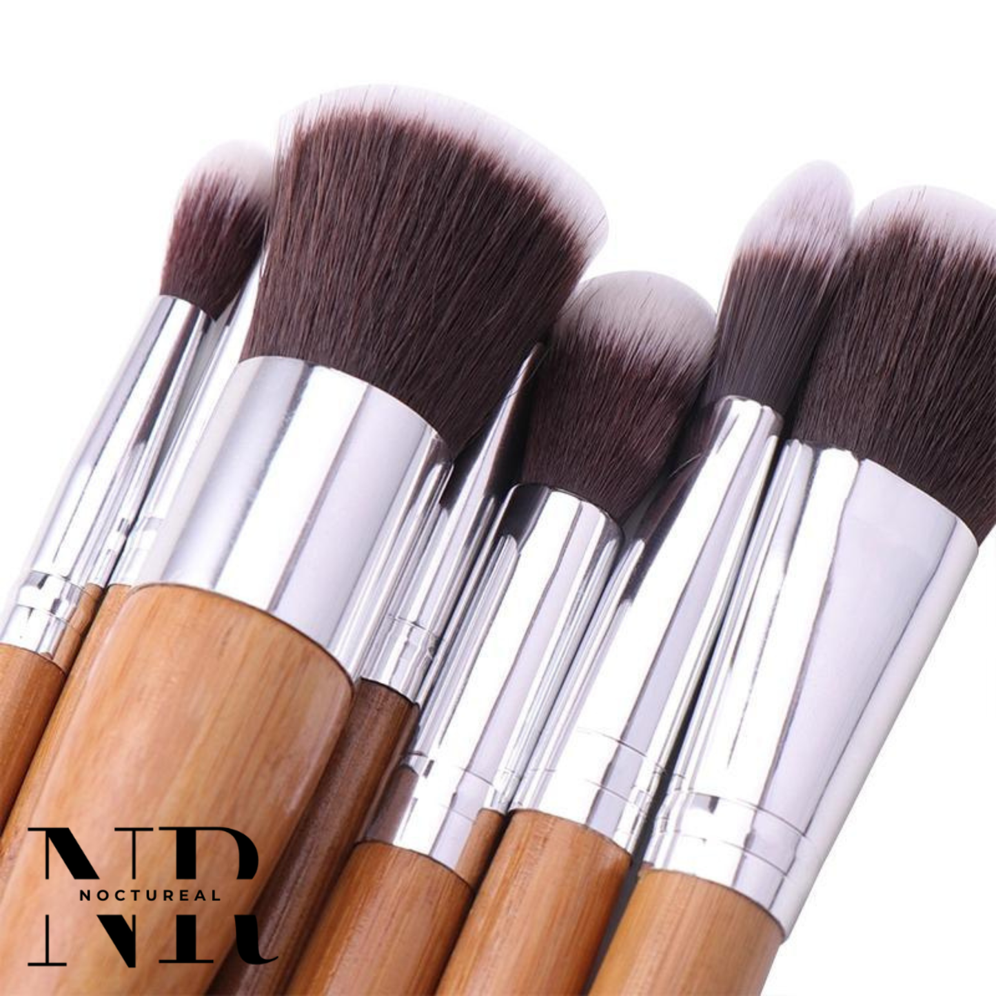 Noctureal 11-Piece Bamboo Makeup Brush Set